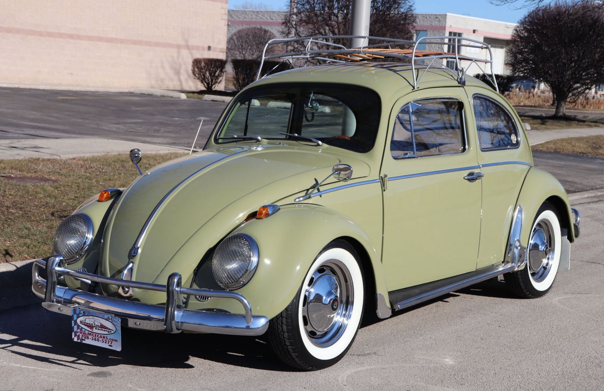 <img src="1960-vw-beetle-front-three-quarters.jpg" alt="A stunning 1960 Volkswagen Beetle up for grabs">