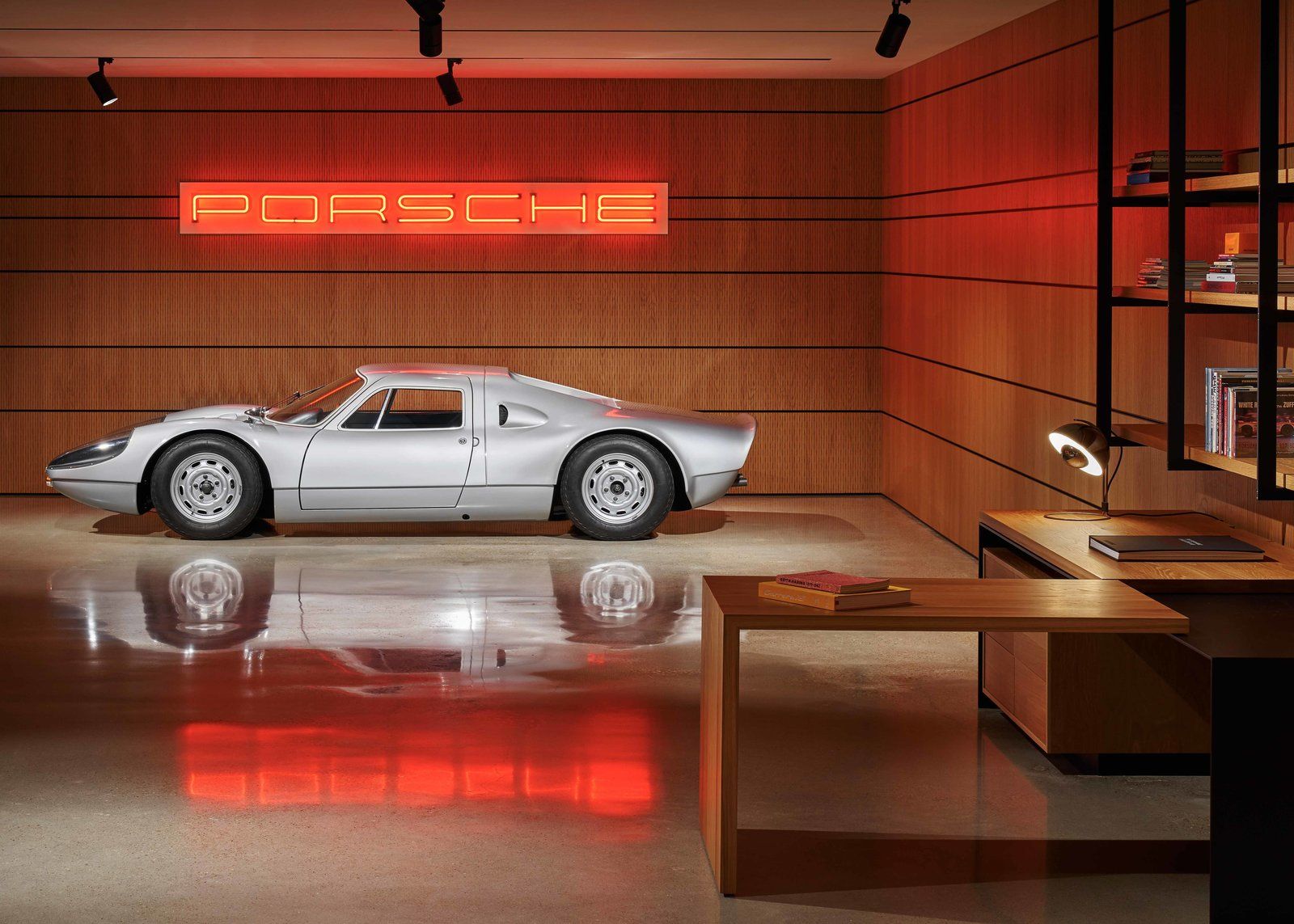 <img src="garage-2.jpg" alt="Part of a 17-car garage inspired by "Ferris Bueller's Day Off"">