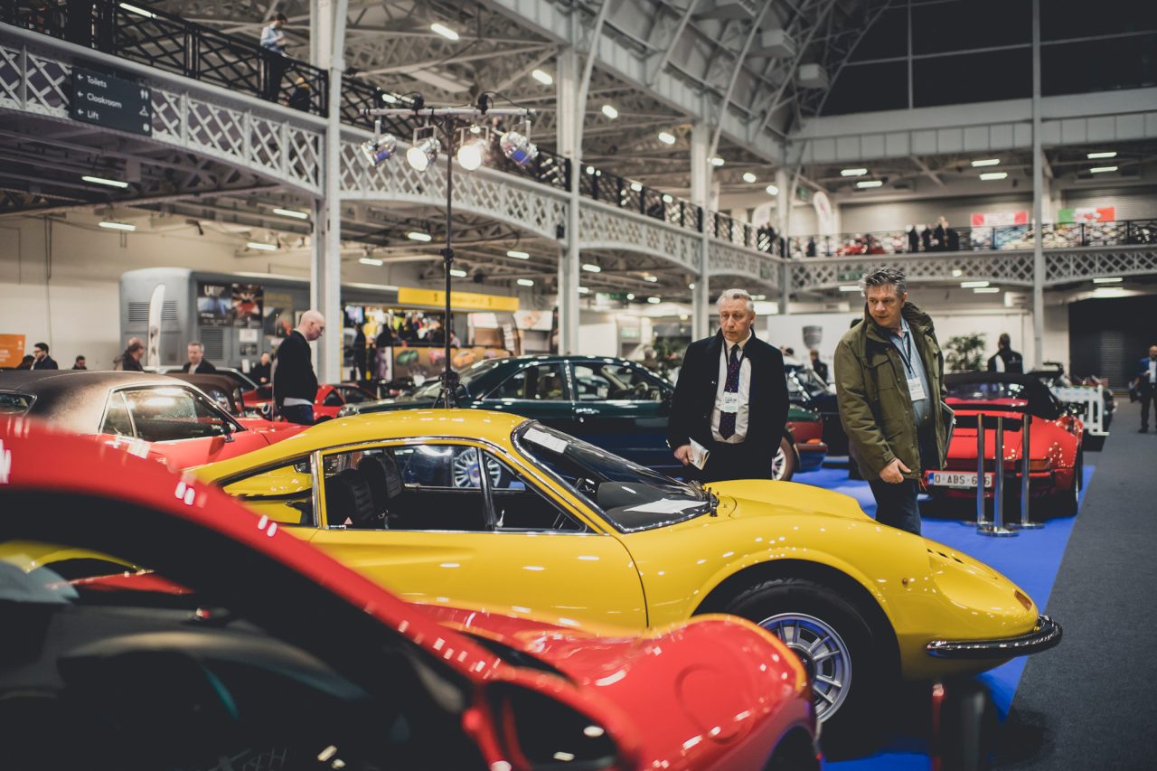 <img src="london-car-show-2.jpg" alt="Cars on display at the London Classic Car Show">