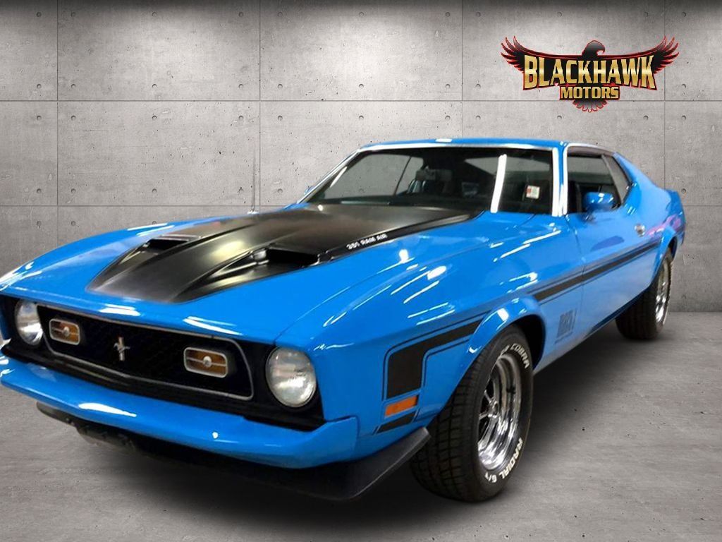 <img src="1973-ford-mustang-mach-1.jpeg" alt="A 1973 Ford Mustang Mach 1 tribute car up for grabs">