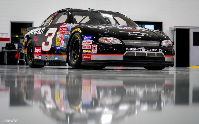 <img src="dale-earnhardt.jpeg" alt="A Dale Earnhardt No. 3 race car to be auctioned for COVID-19 relief efforts">