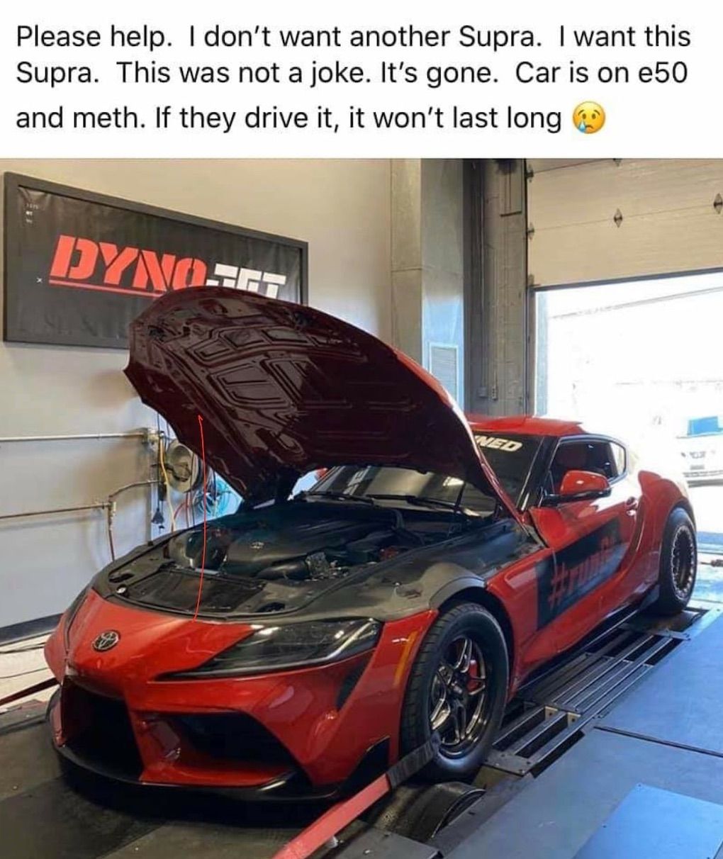 <img src="supra-2.jpg" alt="Modified 2020 Toyota Supra that was stolen and recovered">