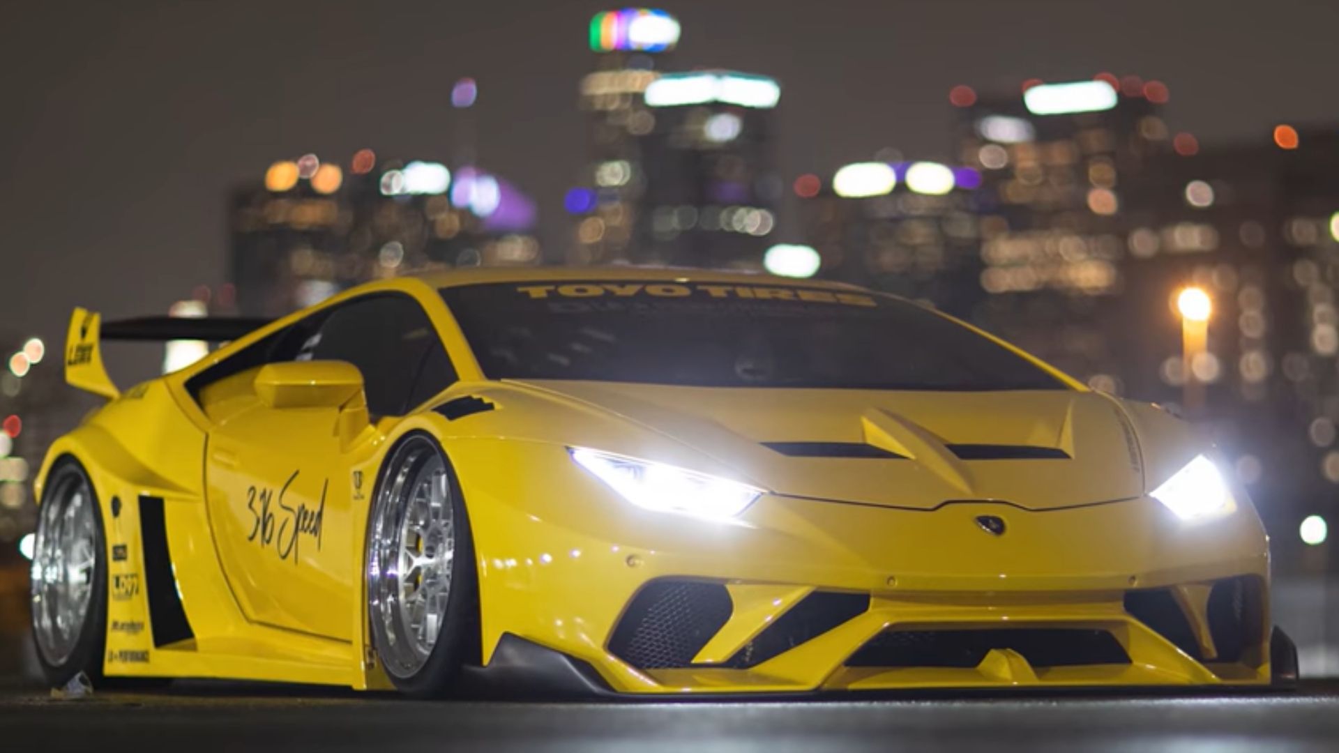 Liberty Walk Twin-Turbo Lamborghini Huracan Breathes Fire 