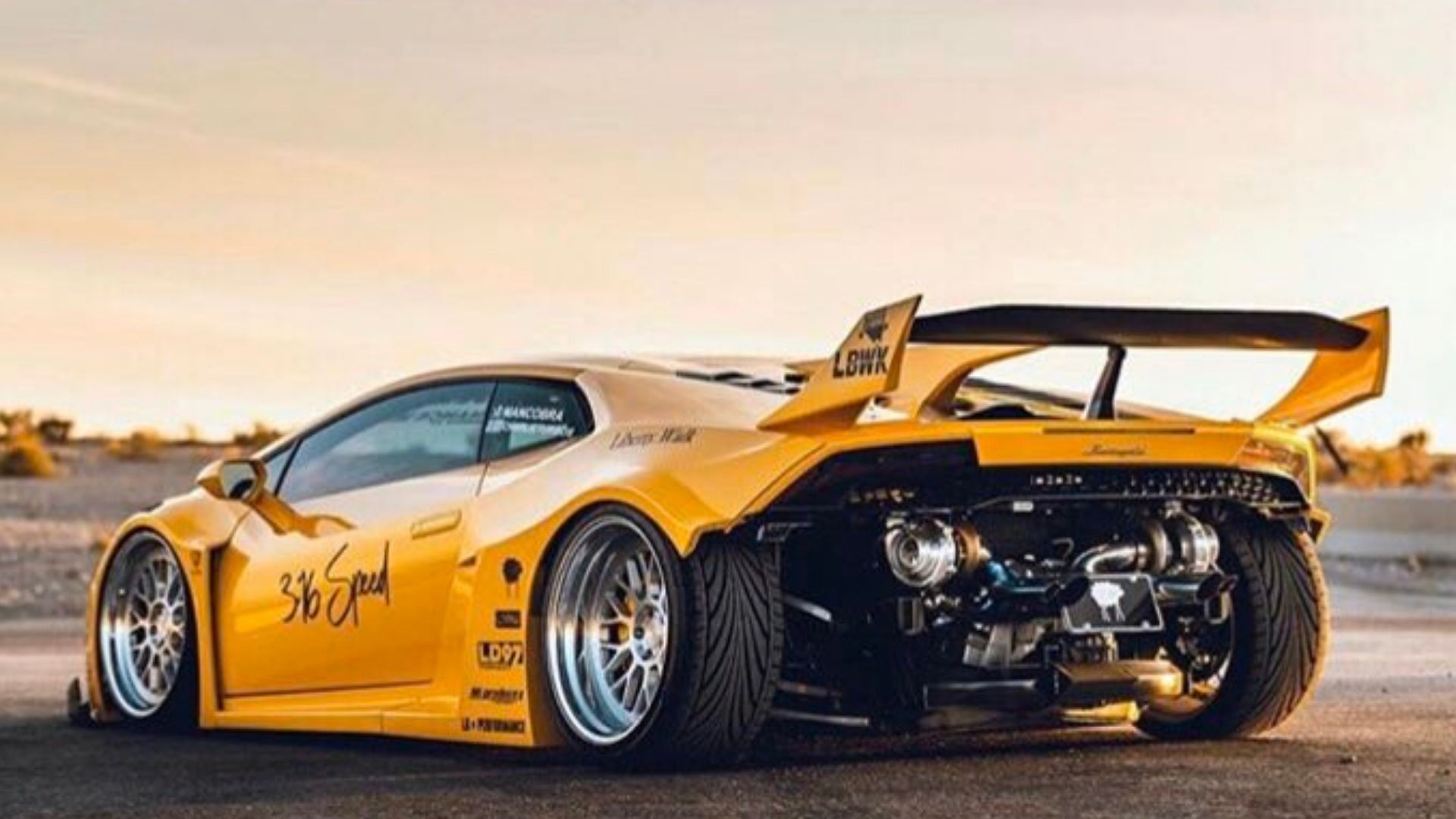 Liberty Walk Twin-Turbo Lamborghini Huracan Breathes Fire 