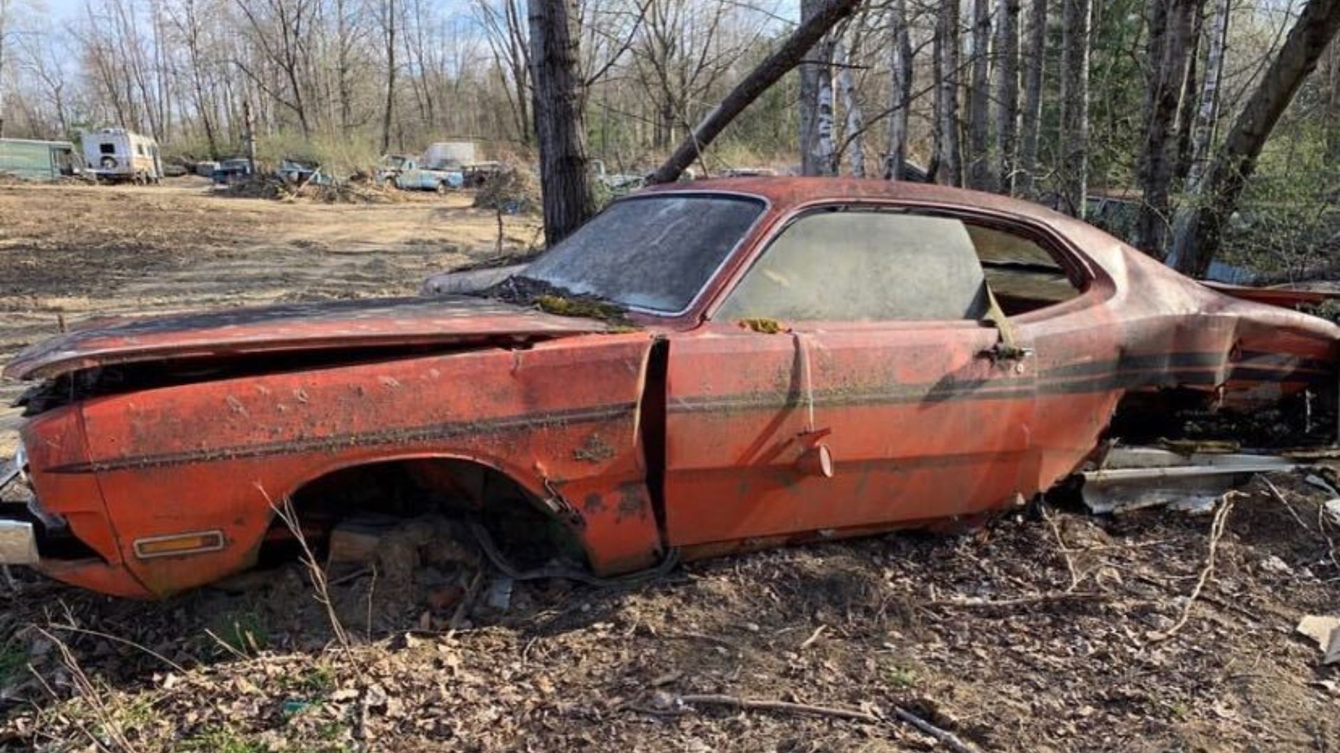 Someone Abandoned This 1971 Dodge Demon Sizzler 