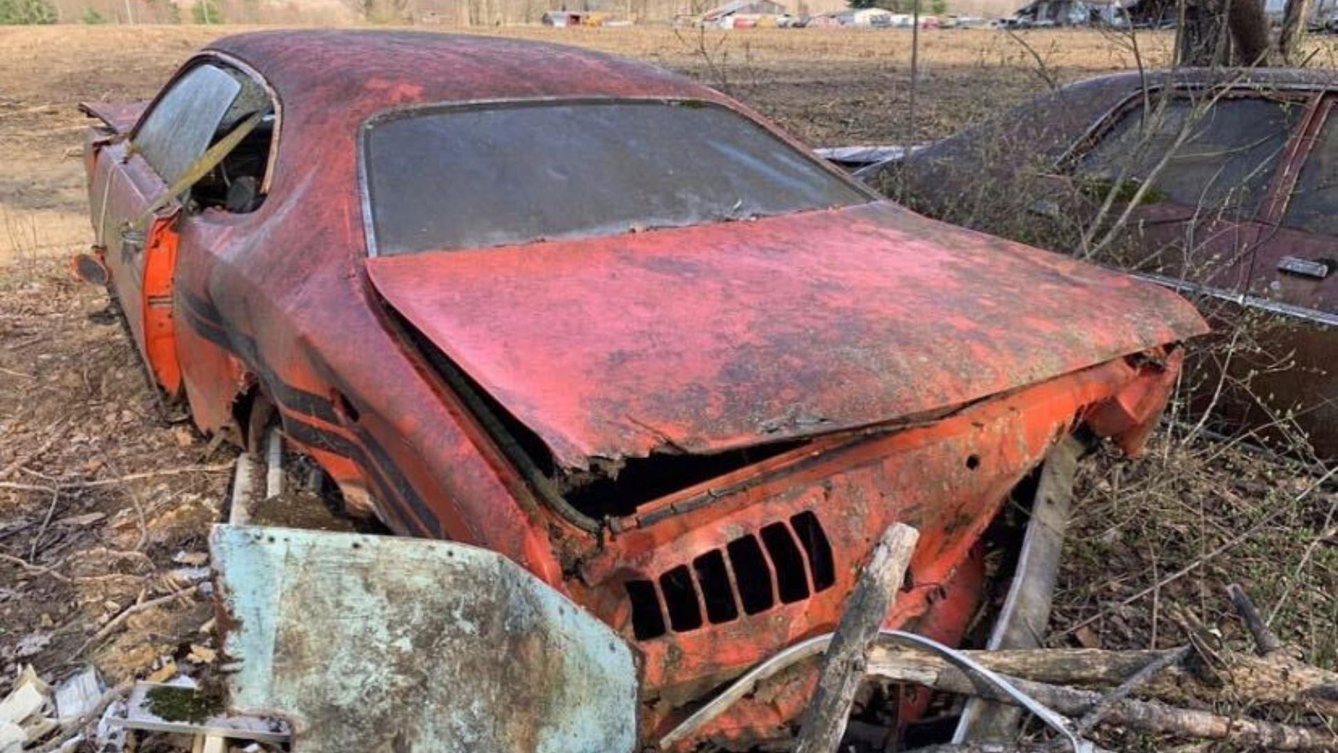 Someone Abandoned This 1971 Dodge Demon Sizzler 