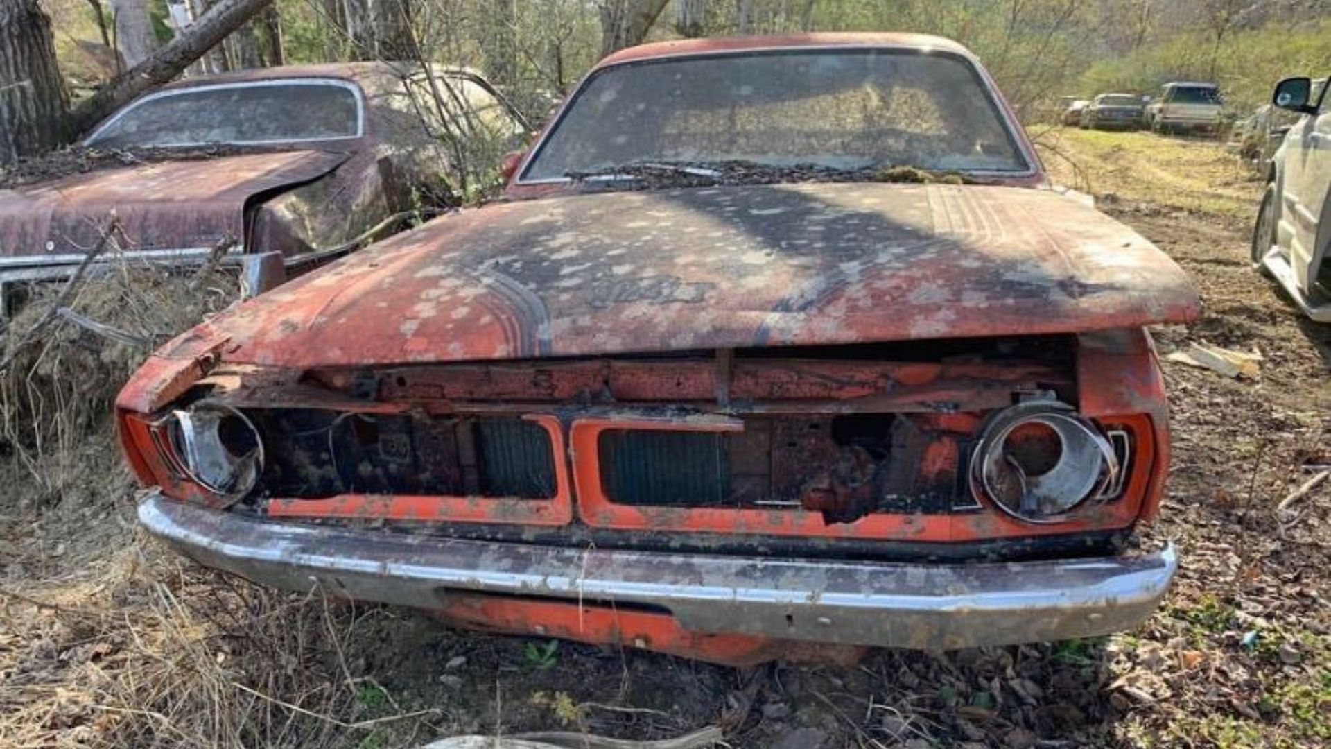 Someone Abandoned This 1971 Dodge Demon Sizzler 