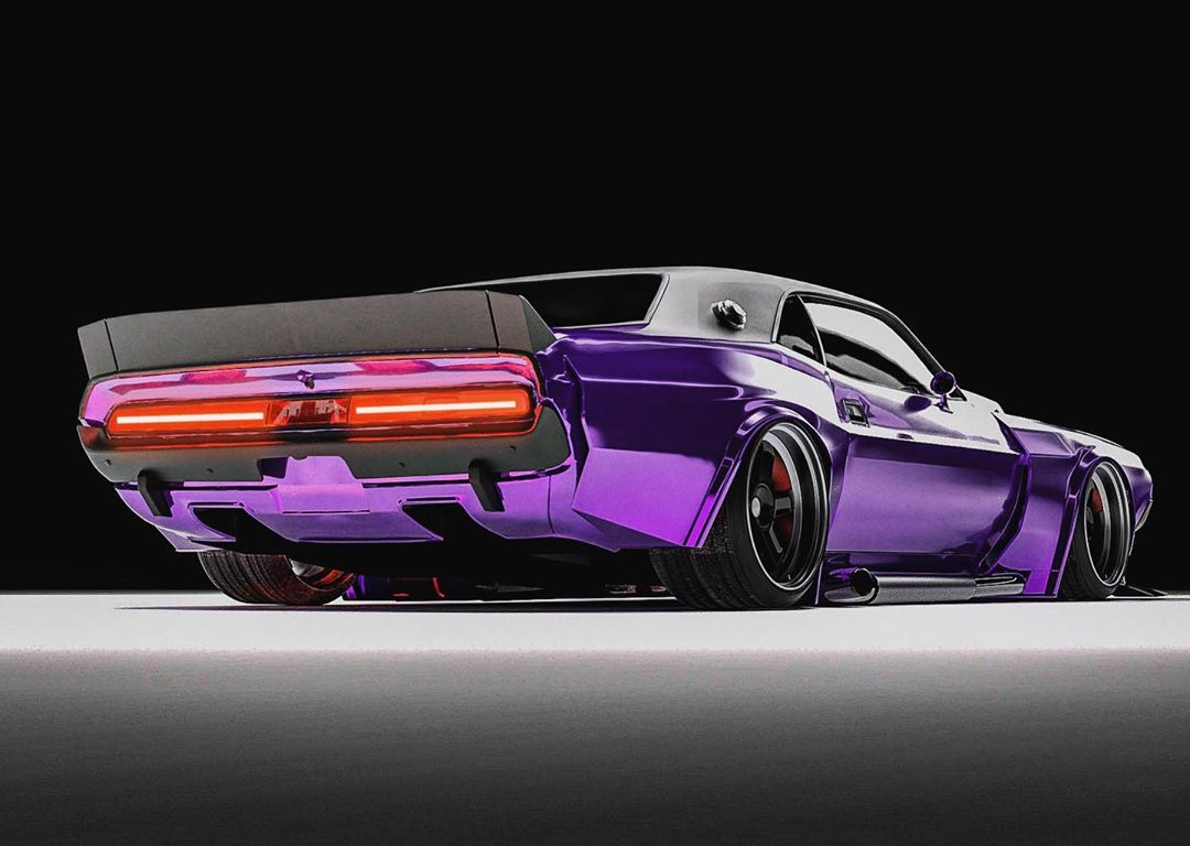 <img src="1970-challenger-purple-rear.jpg" alt="1970 Dodge Challenger build heading to SEMA">