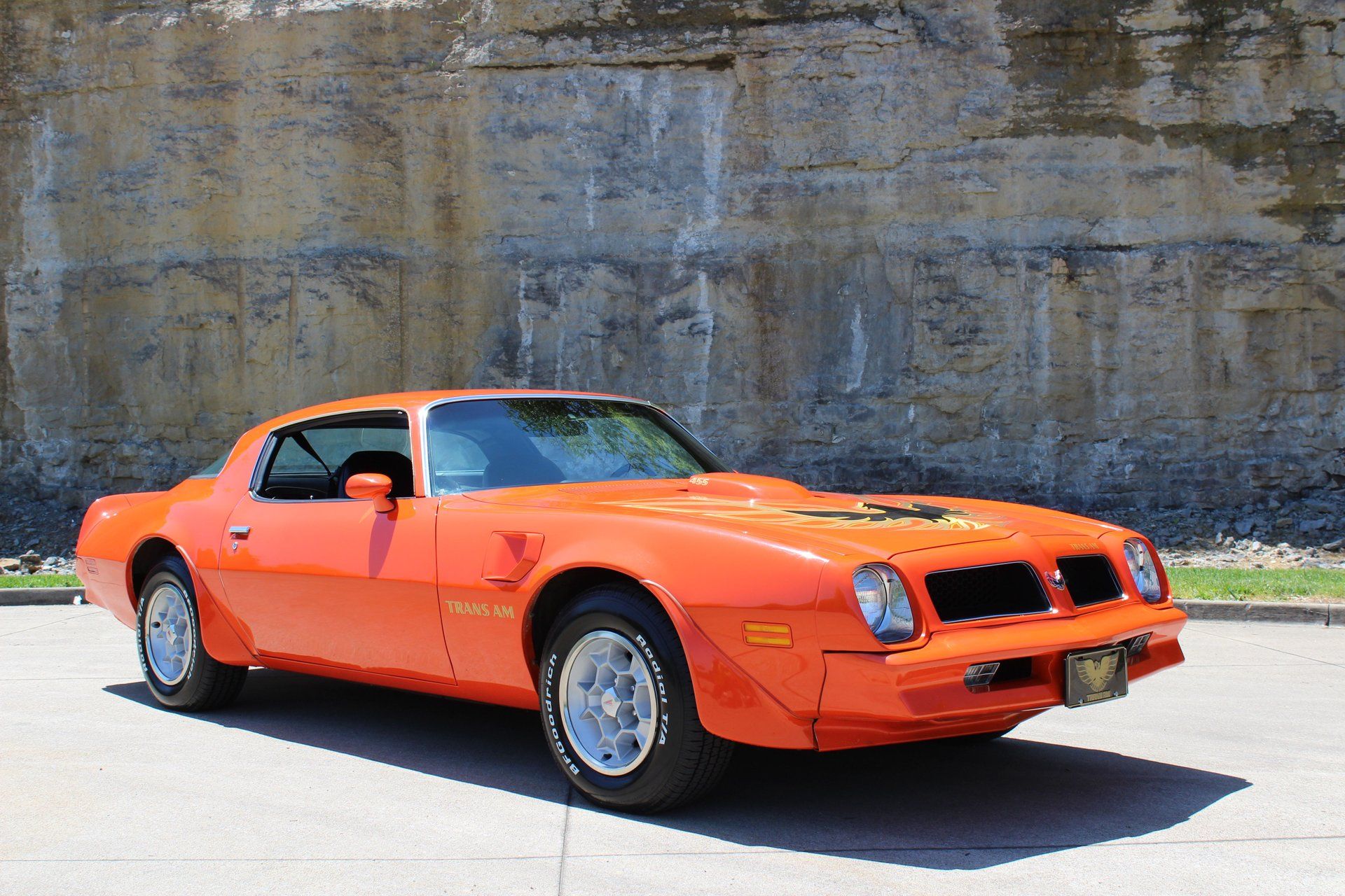 <img src="1976-pontiac-trans-am-firebird.jpeg" alt="An original low-mileage 1976 Pontiac Trans Am">