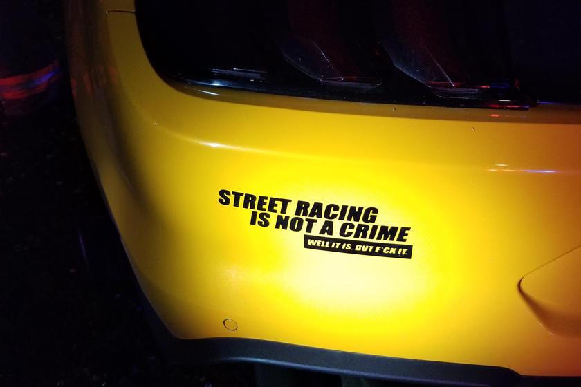 <img src="mustang-sticker-2.jpg" alt="Street racing bumper sticker">