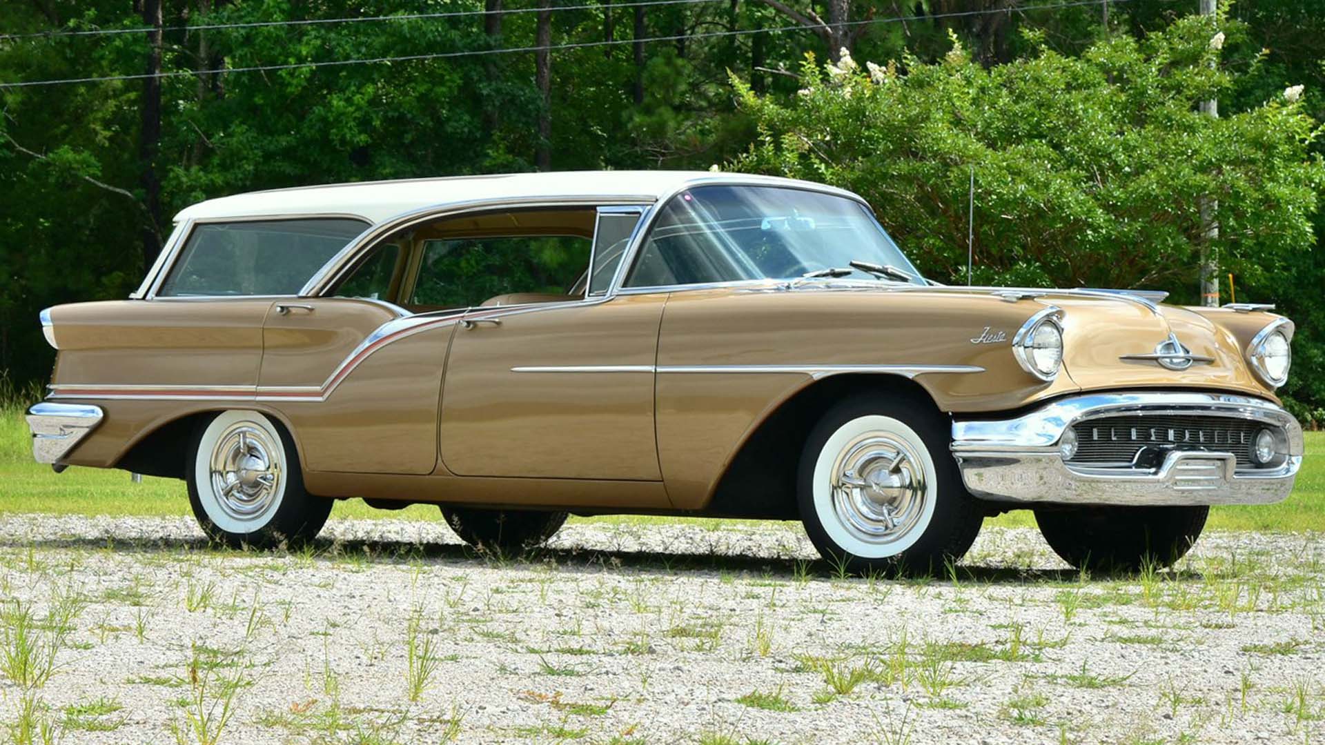 Take A Family Fiesta In This 1957 Oldsmobile Super 88 Station Wagon