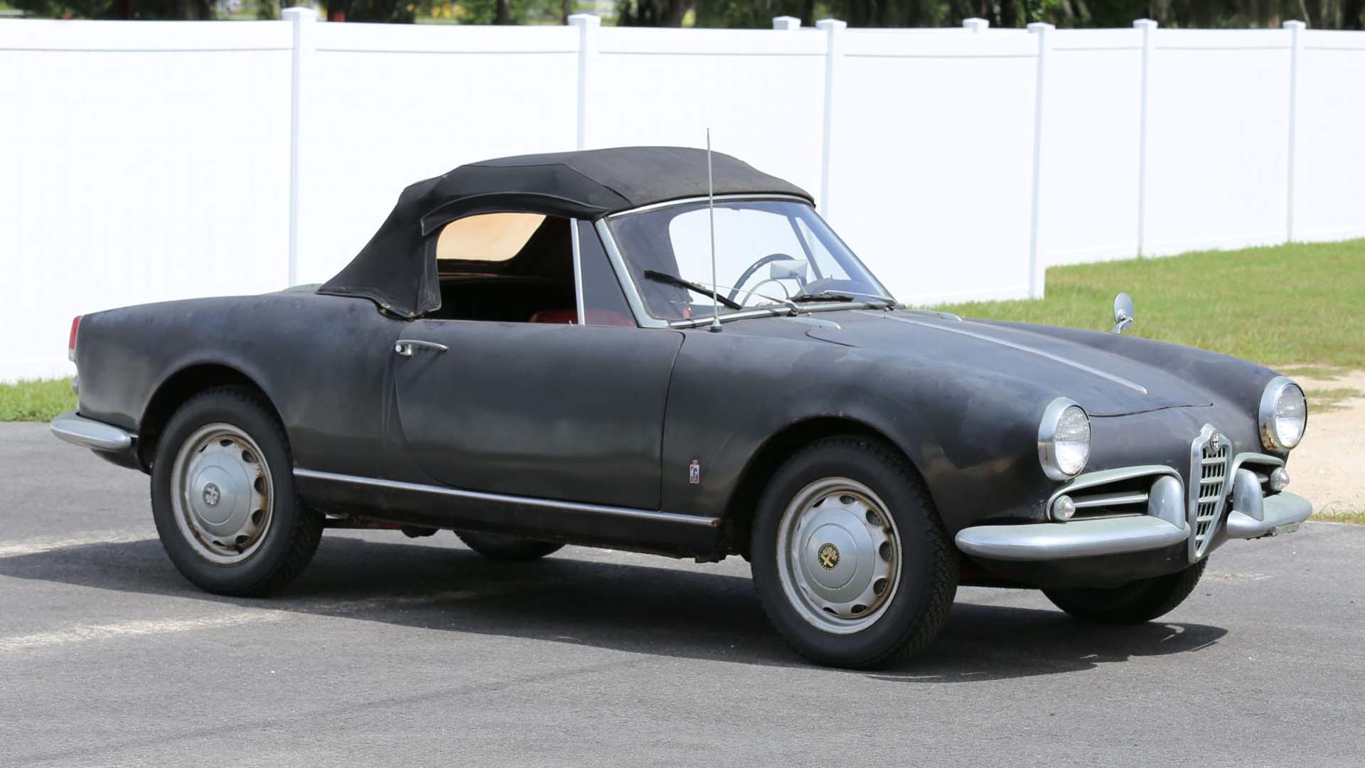 All Original 1960 Alfa Romeo Giulietta Spider Is A Barn Find Project