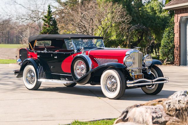お待たせ! Model Duesenberg 1933 Rare J LaGrande Phaeton Dual-cowl アンティーク雑貨