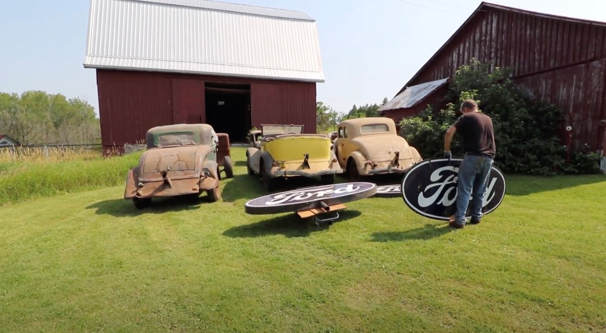Huge Collection Of 1930s Ford Barn Finds Explored