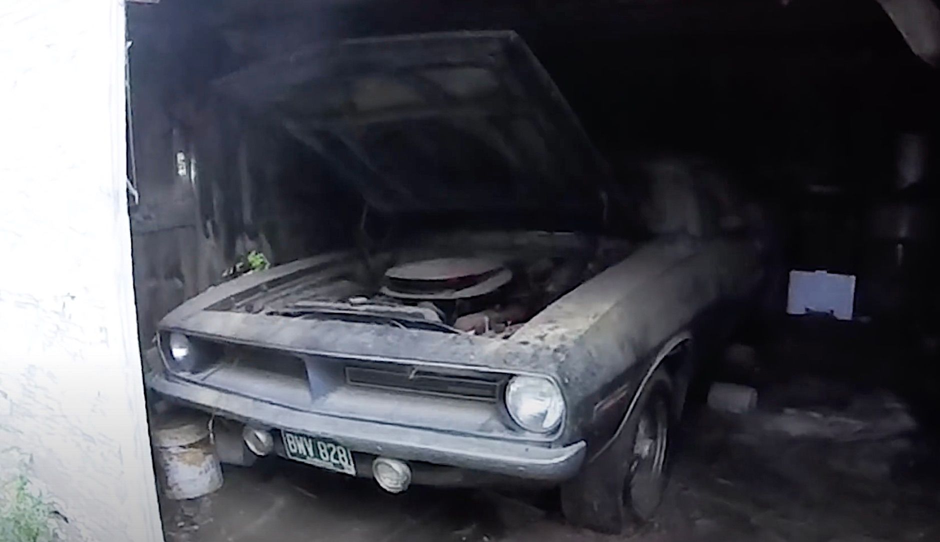 AAR Cuda Barn Find Pulled From The Dust Of Years Of Neglect