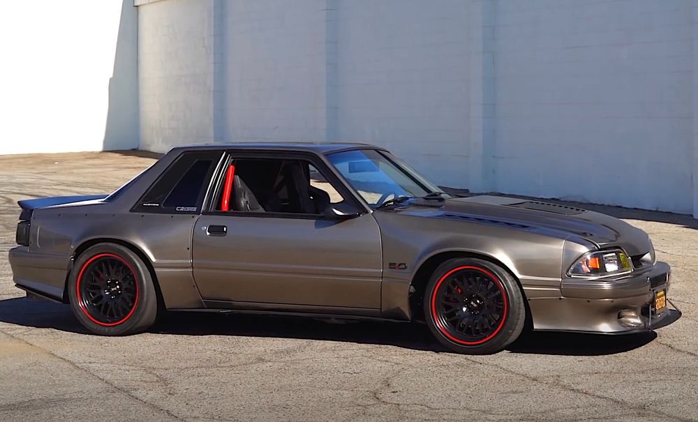 Coyote Power Moves This Widebody Fox Body Mustang