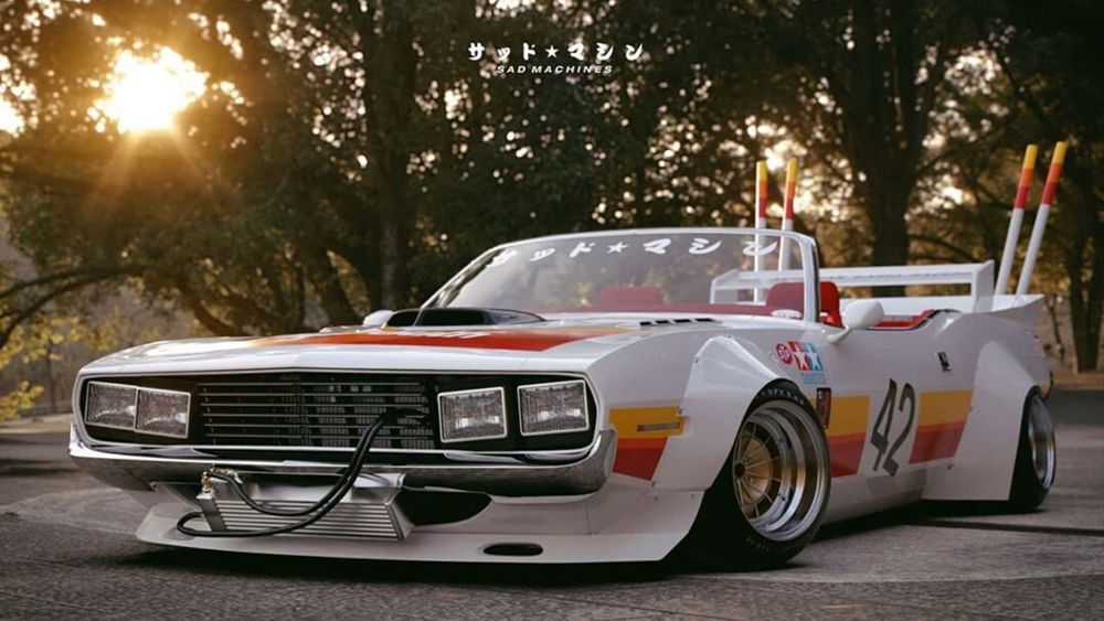 This 1970 'Cuda Convertible Took An Acid Trip In Japan