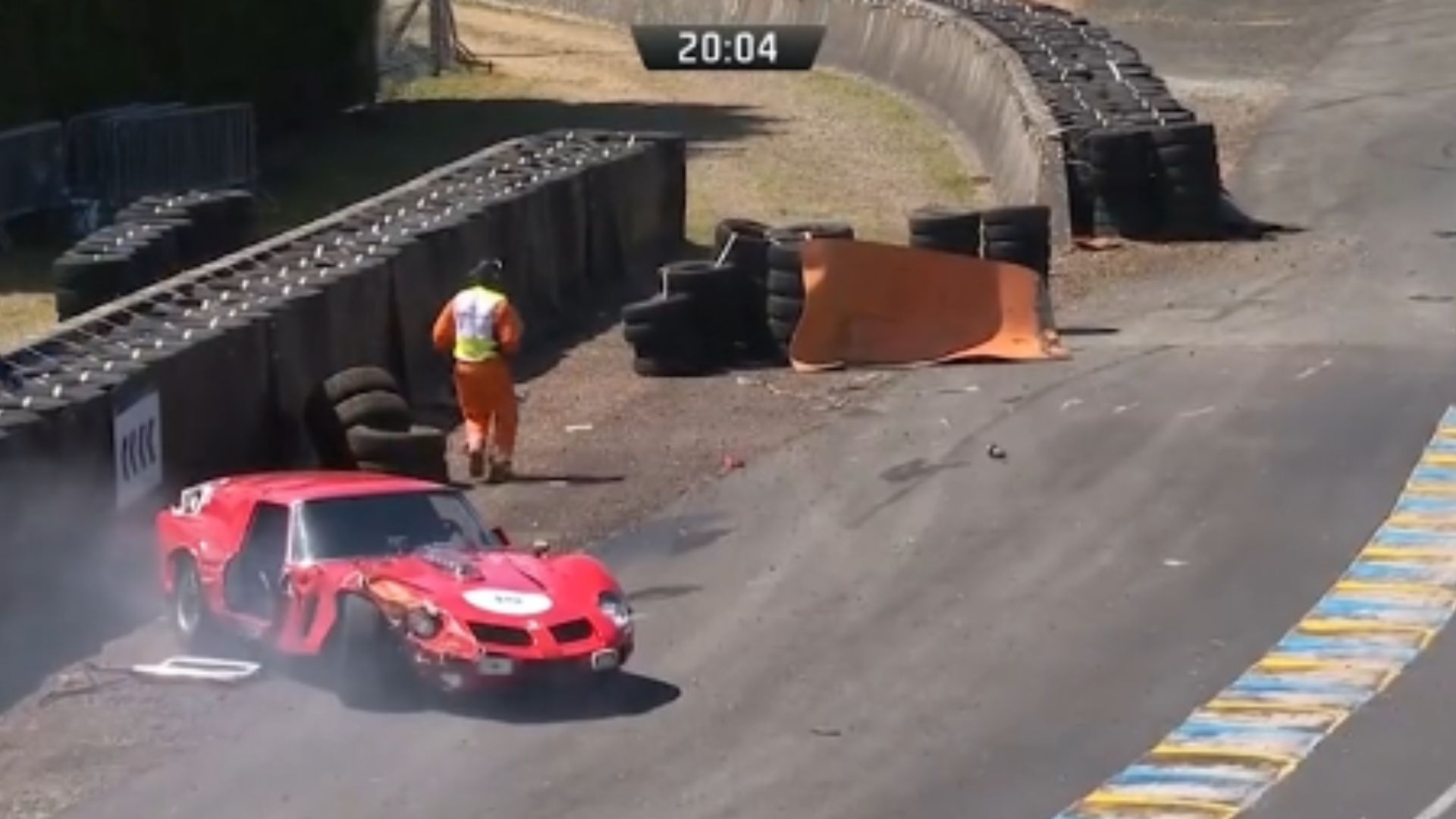 Racer Crashes $30 Million Classic Ferrari