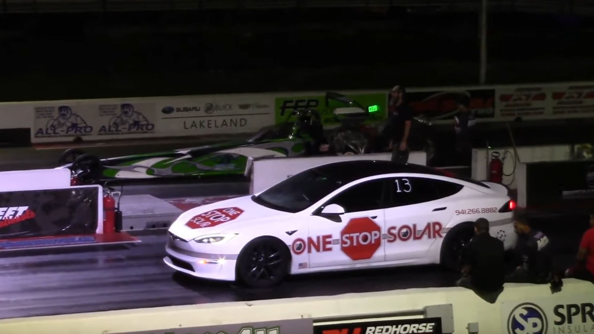 Watch A Tesla Plaid Race A Dragster