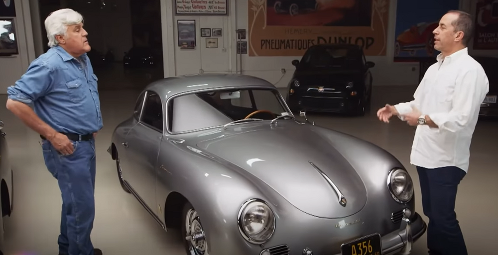 Jerry Seinfeld Swings By Jay Leno’s Garage