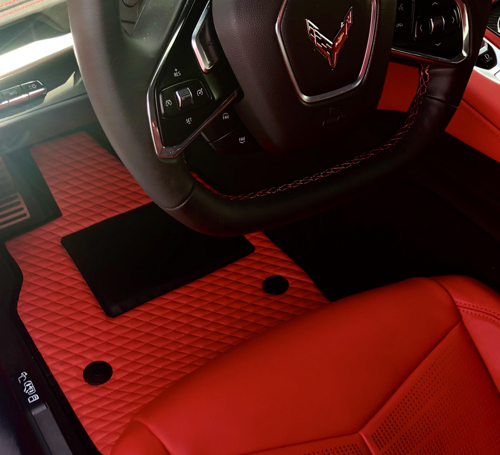 Class Up Your Ride With These Quilted Leather Floor Mats