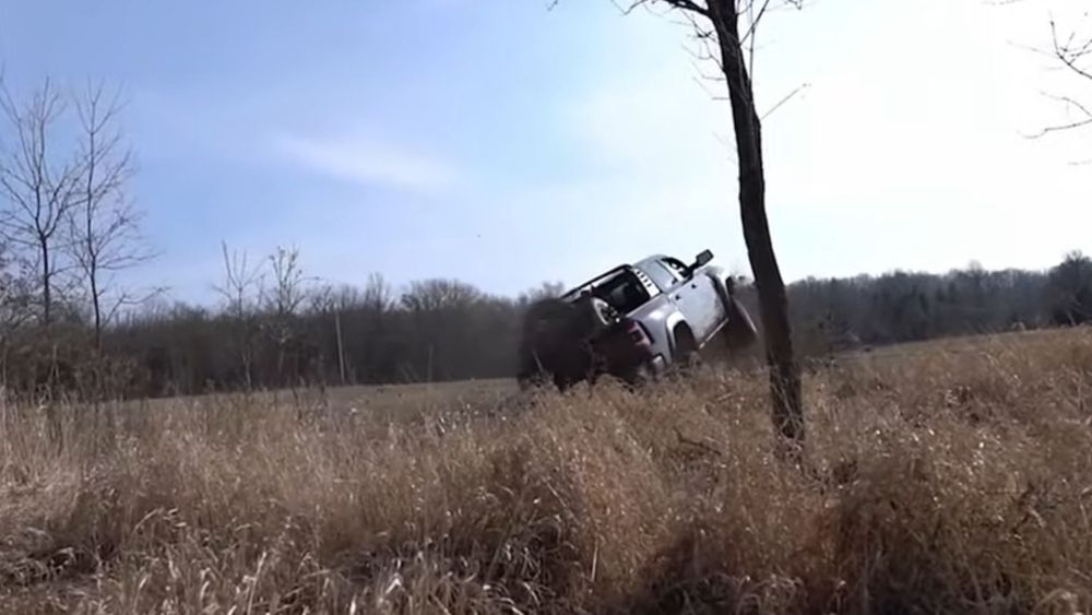 Guy Jumps His Ram TRX Into Tragedy