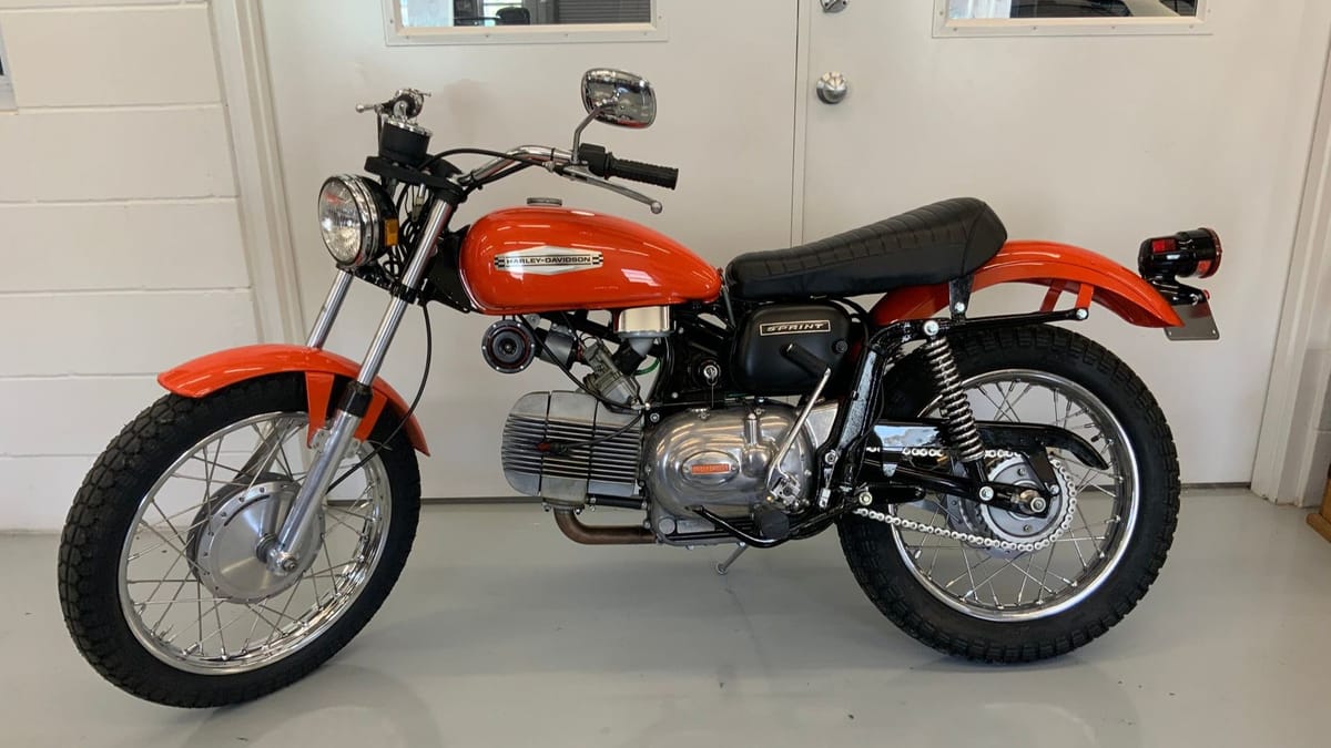 Motorcycle Monday 1972 Harley Davidson Aermacchi 350 Sprint