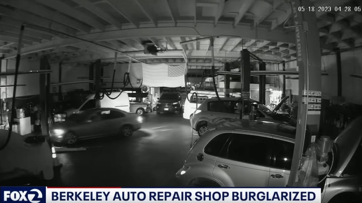 Thieves Raid Berkley Auto Repair Shop