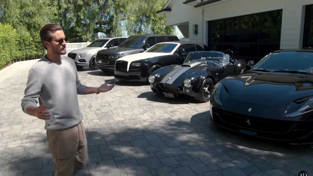 Scott Disick's Home Features An Impressive Car Collection