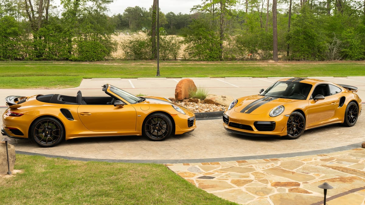 Pair of Porsche 911 Exclusive Turbo S Models