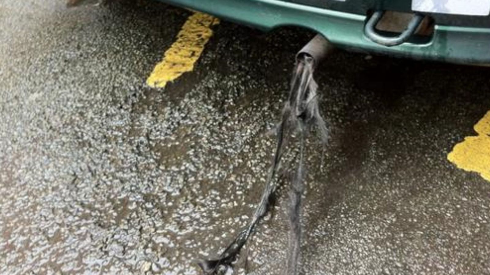 Man Freaks Out Over Hair Growing Out Of Exhaust Pipe