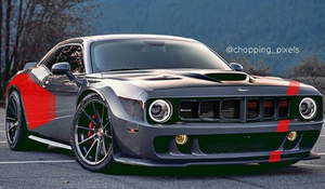 Modern Plymouth ‘Cuda Rendered