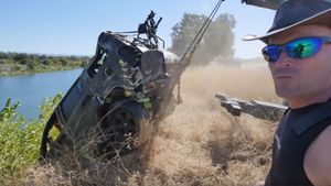 Jeep Recovered From California River