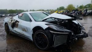 Totaled 2020 C8 Corvette Expected To Auction Well Beyond MSRP