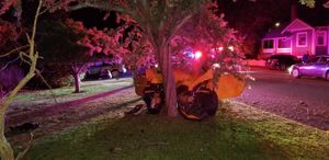 Intoxicated Driver Wrecks Ford Mustang With Ironic Bumper Stickers