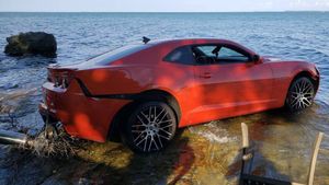 NFL Player Crashes Chevy Camaro Into Lake Erie