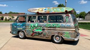 1963 Chevrolet Corvair Greenbrier Is A Rat Fink Tribute