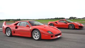 Ferrari F40 And Ferrari 488 Pista Race