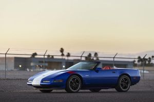 Red Interior, Adjustable Suspension: 1996 Corvette Grand Sport Convertible