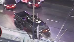 Modified Ford Truck Takes California Police On Wild Ride