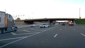 Camaro Driver Wrecks Trying To Exit Freeway Late