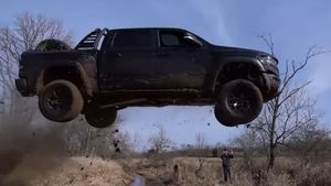 Guy Jumps His Ram TRX Into Tragedy