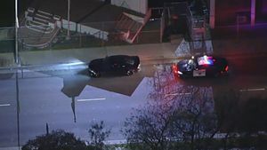 California Police Chase Down Dodge Charger