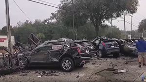 Watch A Nissan 350Z Bring A Cadillac Dealership To Its Knees