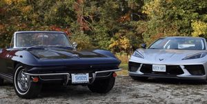 Sleek Dark Blue Vette And The Story Behind It
