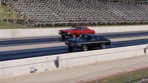 Two GM Legends Make Their Way Down The Quarter Mile Head To Head