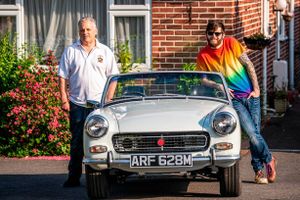 Father Wraps Up Restoration Of Sports Car For Use In His First-Born’s Wedding