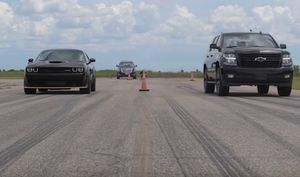 Terrifying Tahoe Throws Down With Hellcat For The Win