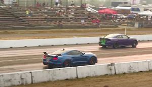 Hellcat Charger Goes Head To Head With Shelby GT500