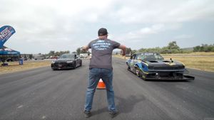 Modified 1967 Camaro Races Modified Audi RS6 Avant